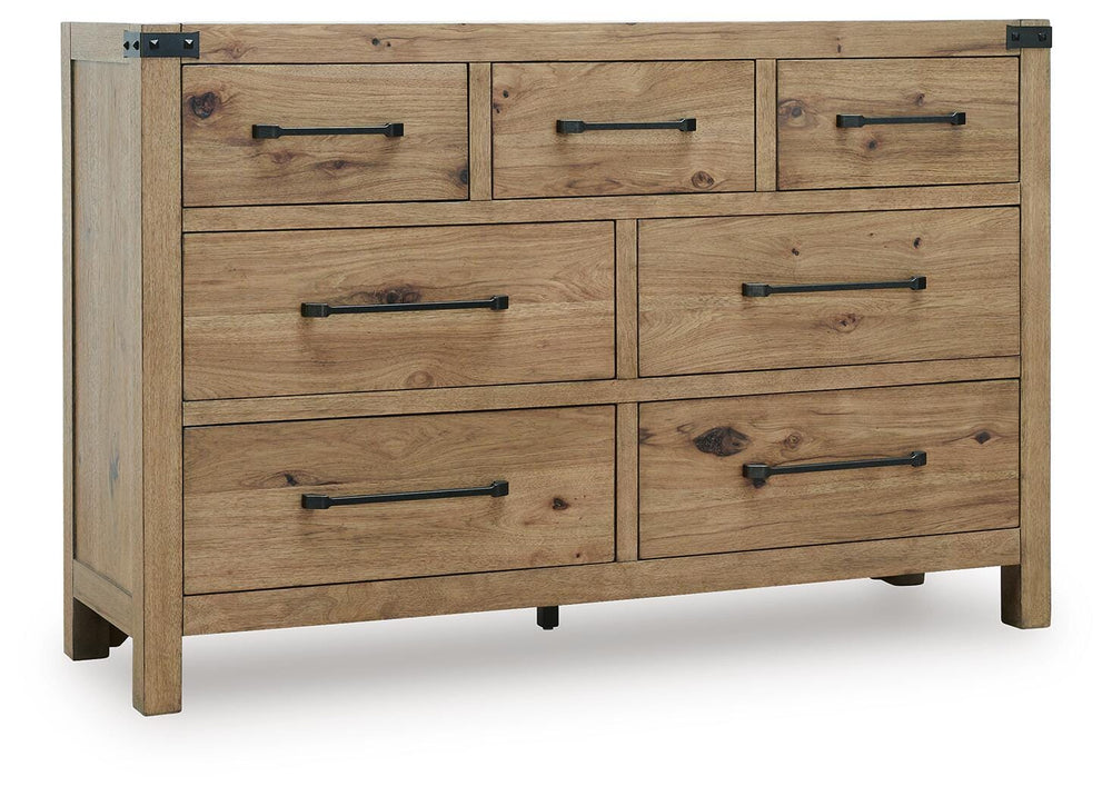 Ridgester Dresser - Light Brown (1)