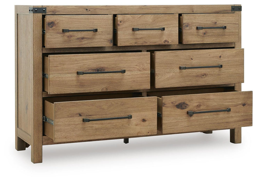 Ridgester Dresser - Light Brown (3)