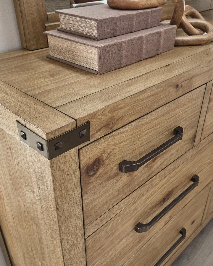 Ridgester Dresser - Light Brown (5)