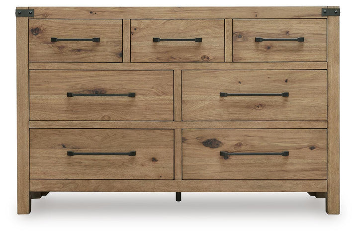 Ridgester Dresser - Light Brown (4)