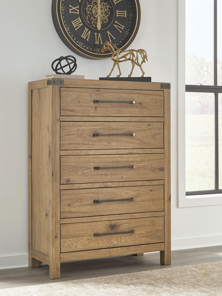 Ridgester Chest of Drawers - Light Brown (2)