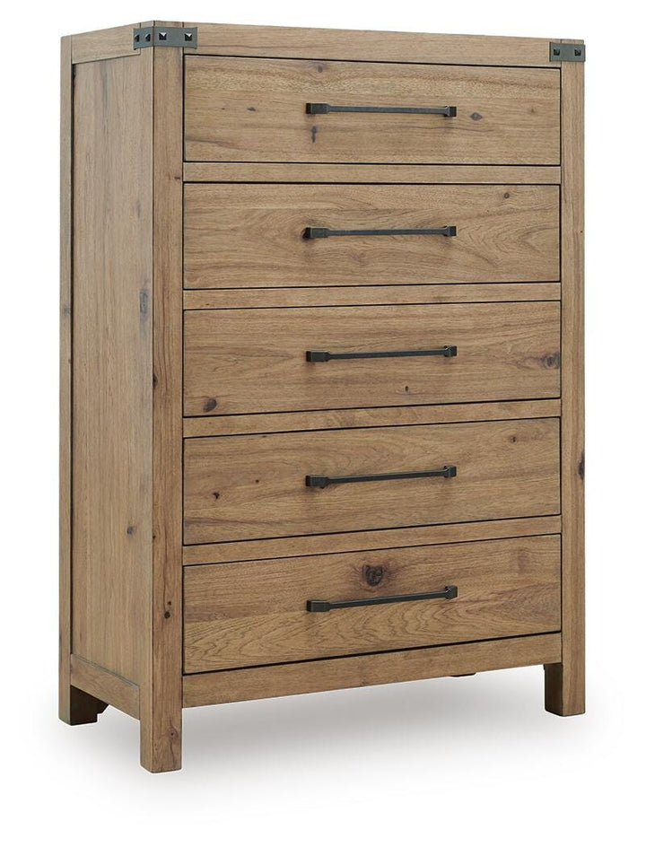 Ridgester Chest of Drawers - Light Brown (1)