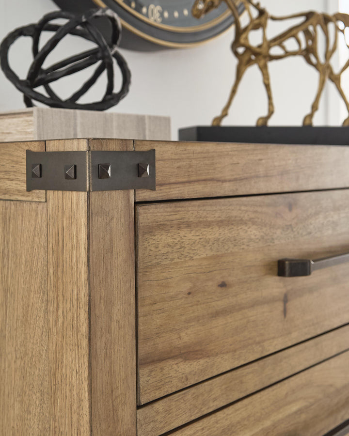 Ridgester Chest of Drawers - Light Brown (5)