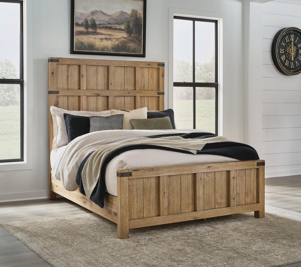 Ridgester Queen Panel Bed, Dresser and Mirror (8)