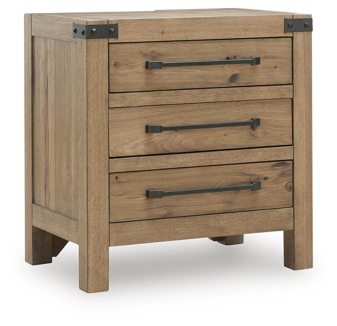 Ridgester Nightstand - Light Brown (1)