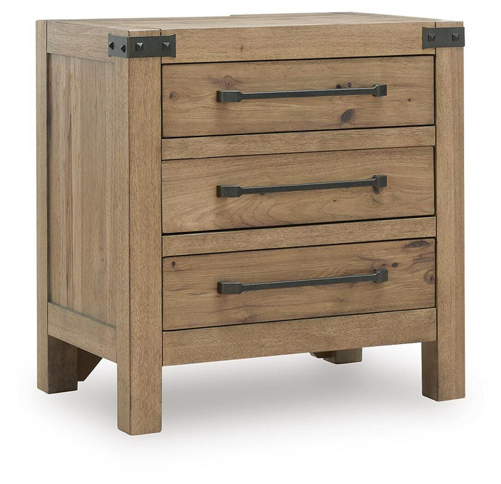 Ridgester Nightstand - Light Brown (1)