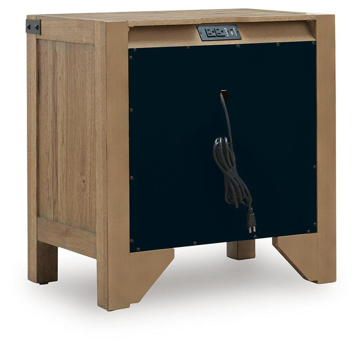 Ridgester Nightstand - Light Brown (5)