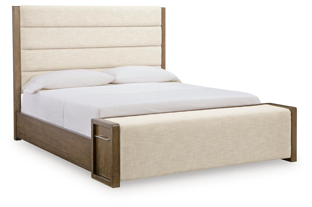 Marxmore Queen Upholstered Storage Bed - Brown (1)