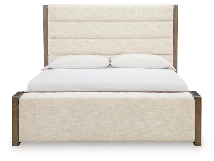 Marxmore Queen Upholstered Storage Bed - Brown (4)