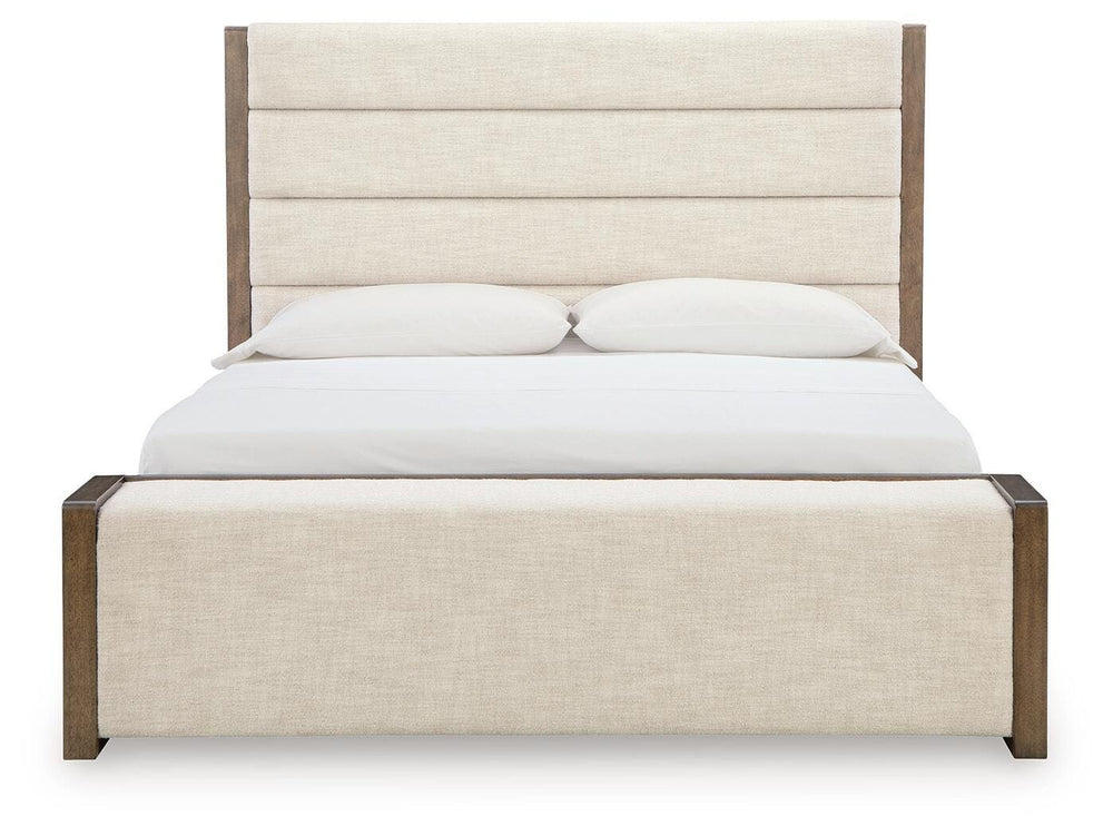 Marxmore Queen Upholstered Storage Bed - Brown (4)