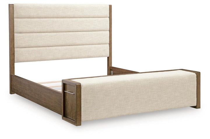 Marxmore Queen Upholstered Storage Bed - Brown (5)