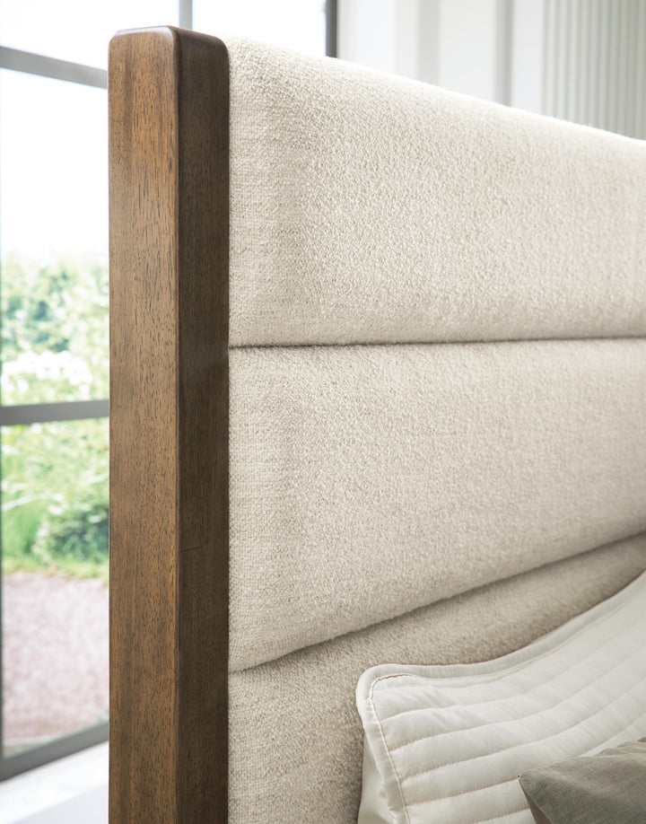 Marxmore Queen Upholstered Storage Bed - Brown (10)