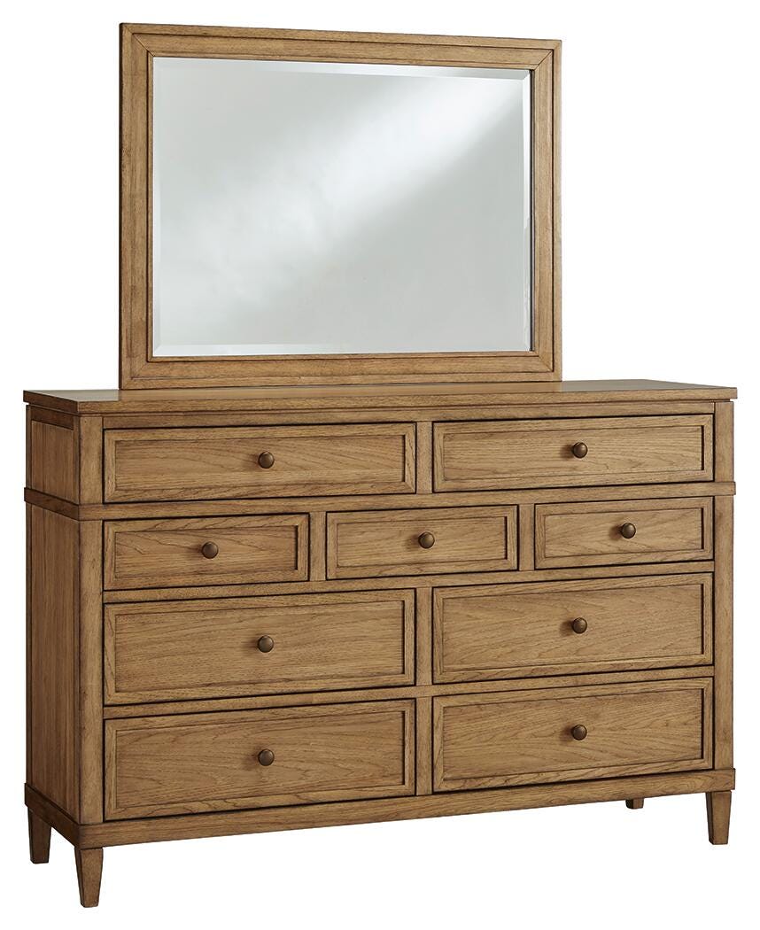 Sharlance Dresser and Mirror - Light Brown (1)