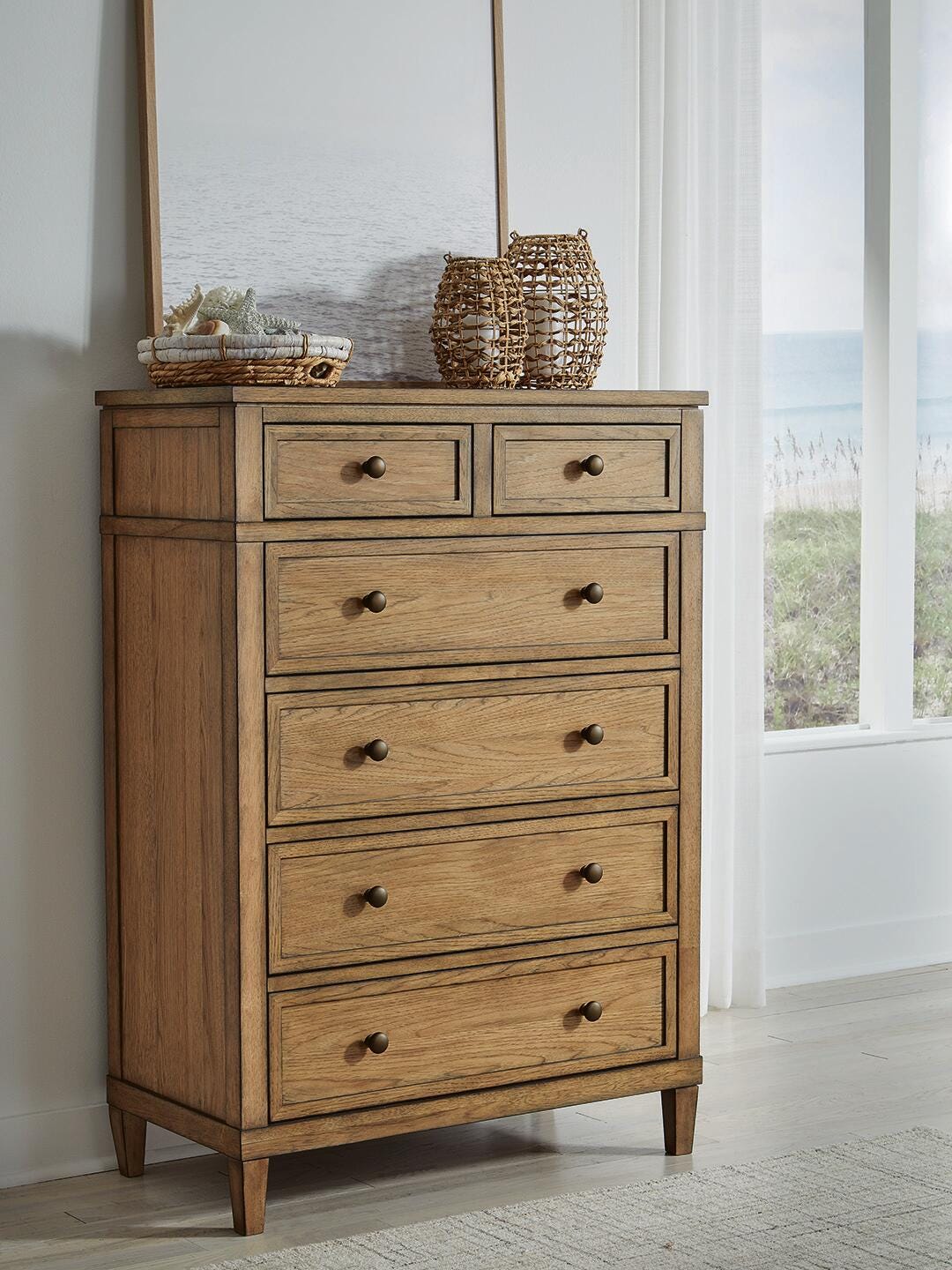 Sharlance Chest of Drawers - Light Brown (2)