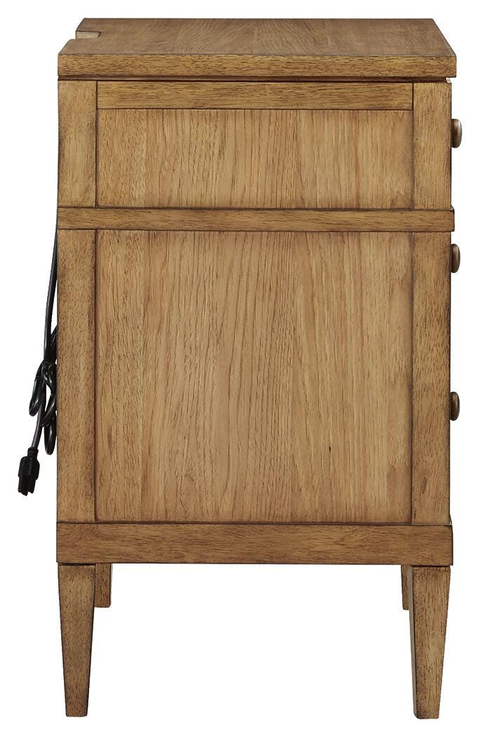 Sharlance Nightstand - Light Brown (5)