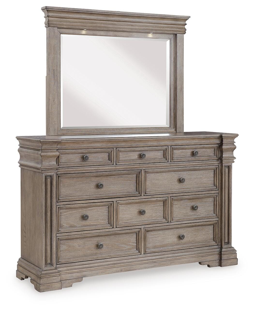 Blairhurst Dresser and Mirror - Light Brown (1)