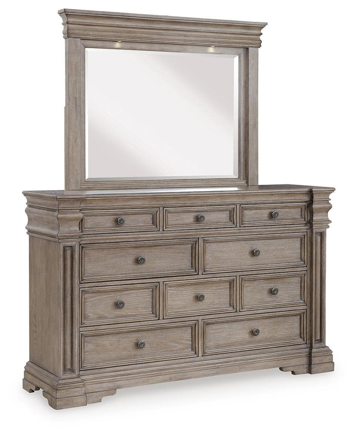 Blairhurst Dresser and Mirror - Light Brown (1)