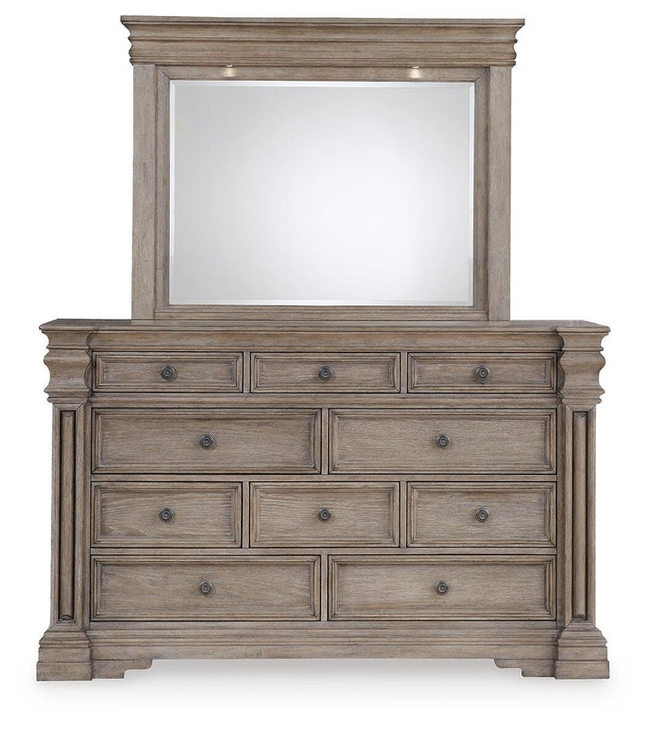 Blairhurst Dresser and Mirror - Light Brown (3)