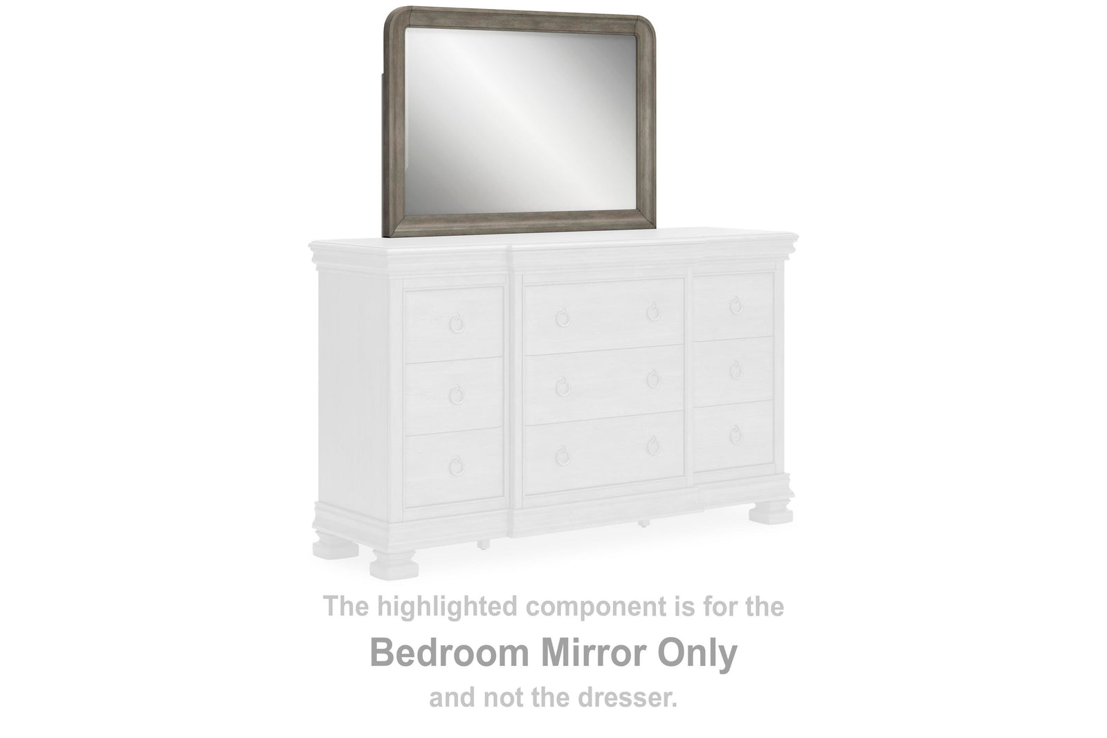 Lexorne Bedroom Mirror - Dark Gray (2)