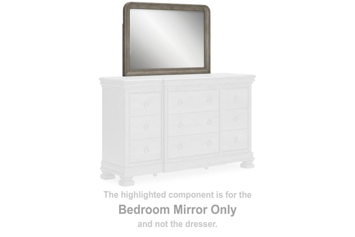 Lexorne Bedroom Mirror - Dark Gray (2)