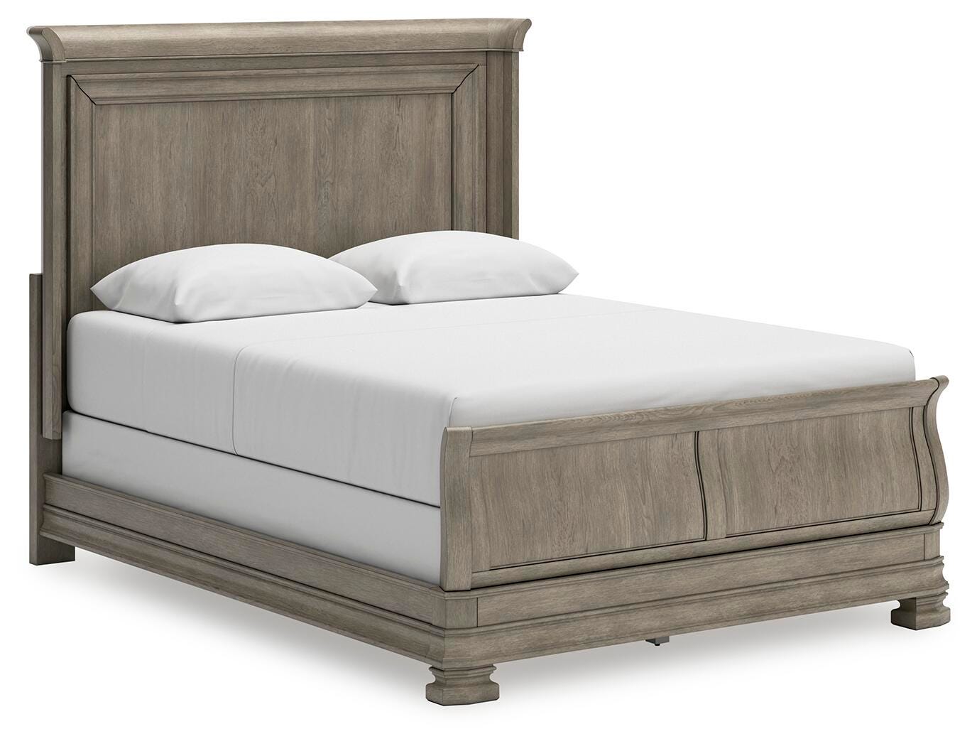 Lexorne Queen Sleigh Bed - Dark Gray (1)