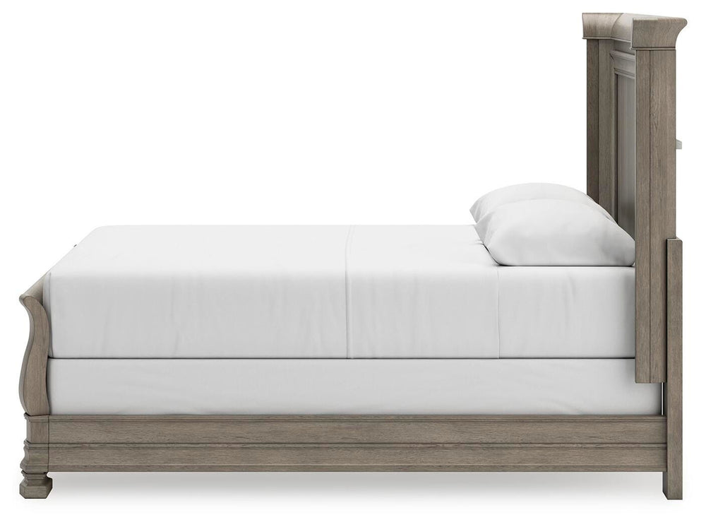 Lexorne Queen Sleigh Bed - Dark Gray (7)