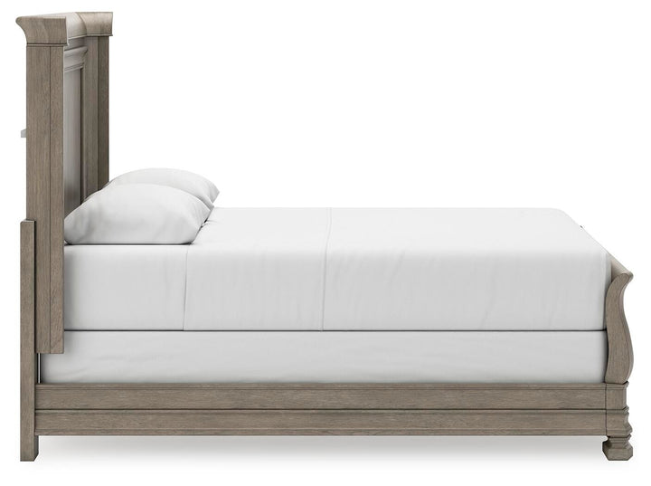 Lexorne Queen Sleigh Bed - Dark Gray (6)