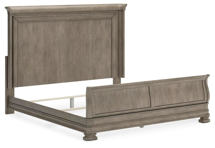 Lexorne King Sleigh Bed - Dark Gray (2)