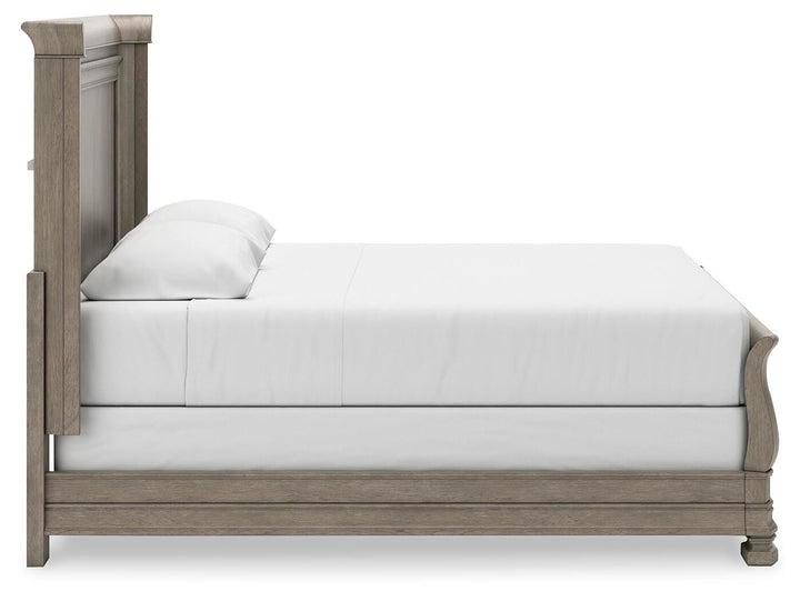 Lexorne King Sleigh Bed - Dark Gray (6)