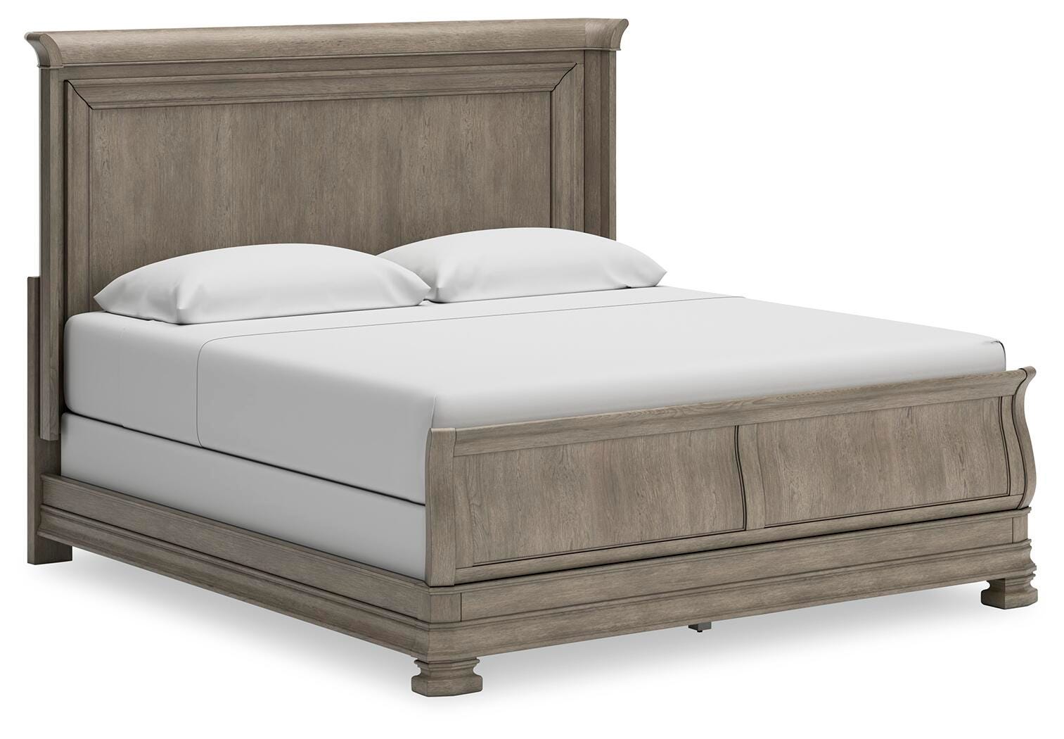 Lexorne California King Sleigh Bed - Dark Gray (1)