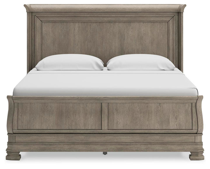 Lexorne California King Sleigh Bed - Dark Gray (4)