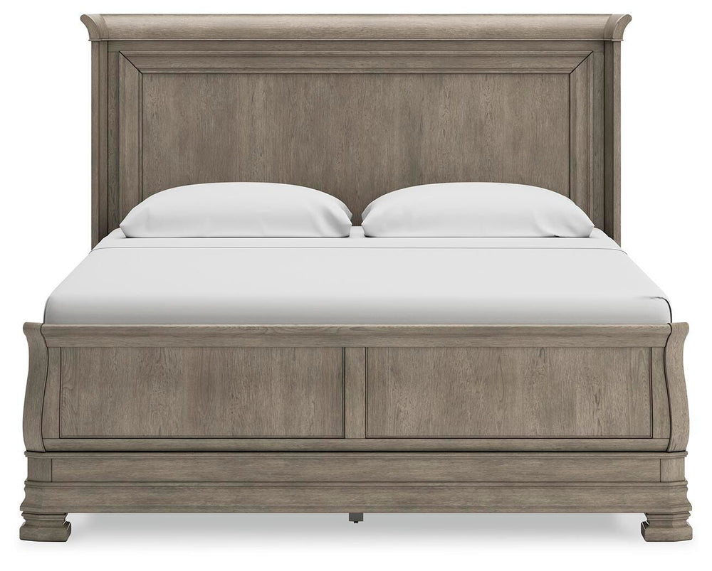 Lexorne California King Sleigh Bed - Dark Gray (4)