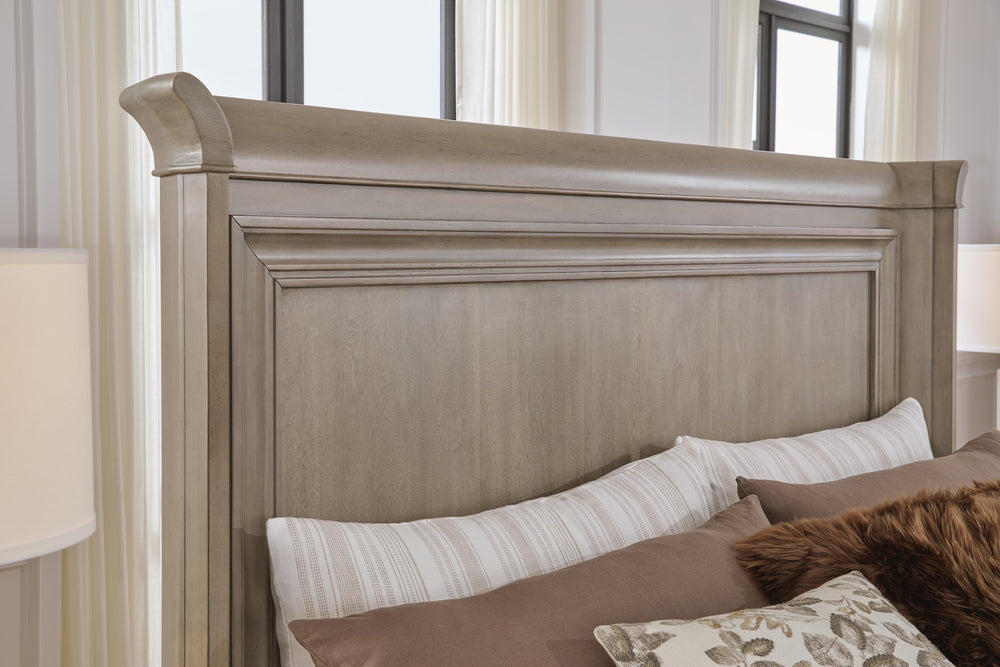 Lexorne King Sleigh Bed - Dark Gray (9)