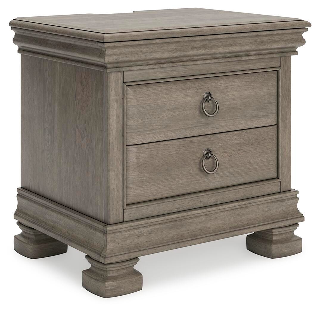 Lexorne Nightstand - Dark Gray (1)