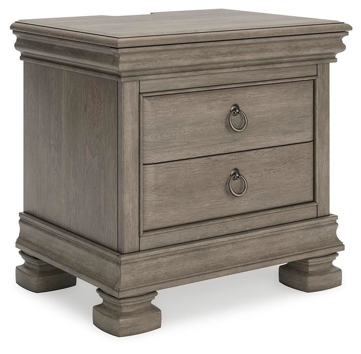 Lexorne Nightstand - Dark Gray (1)