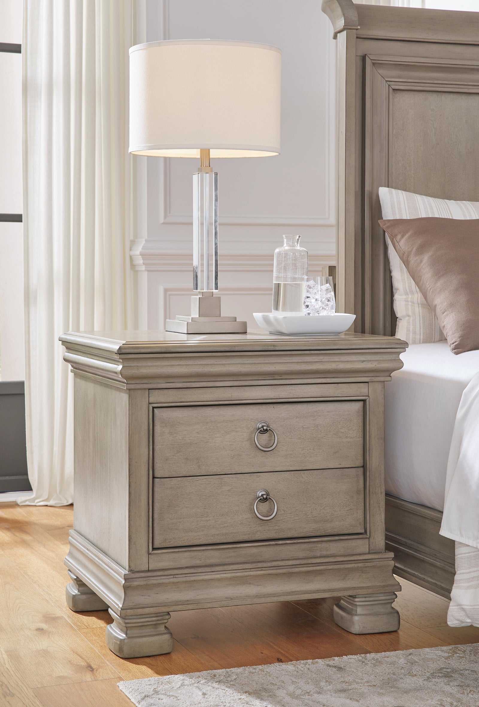 Lexorne Nightstand - Dark Gray (2)