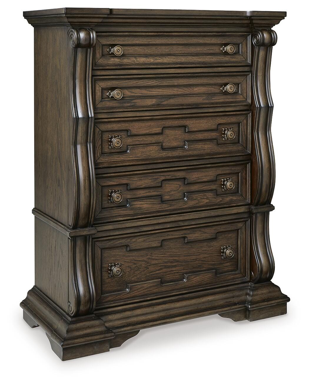 Maylee Chest of Drawers - Dark Brown (1)