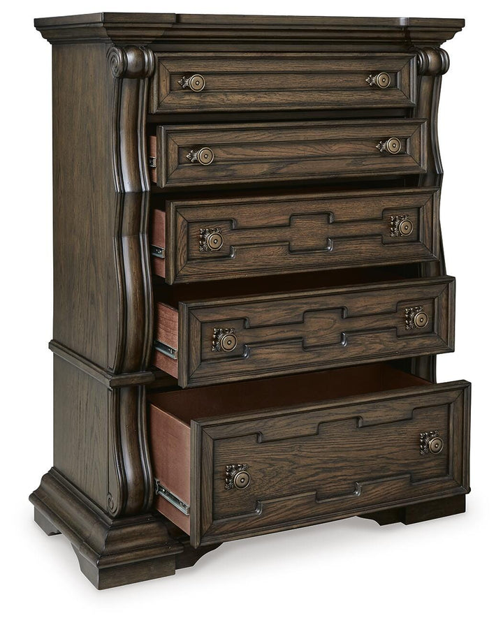 Maylee Chest of Drawers - Dark Brown (3)