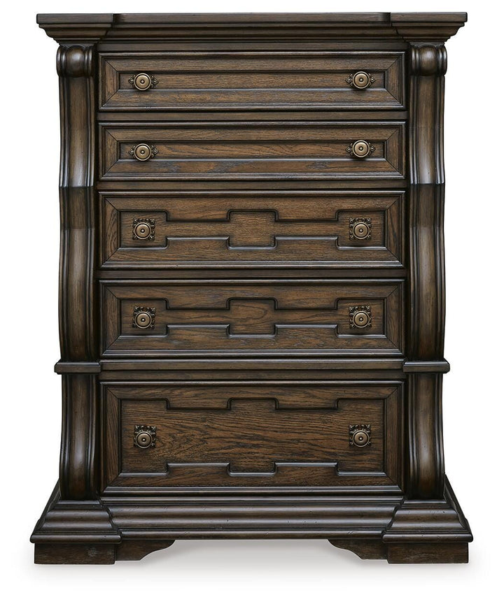 Maylee Chest of Drawers - Dark Brown (4)