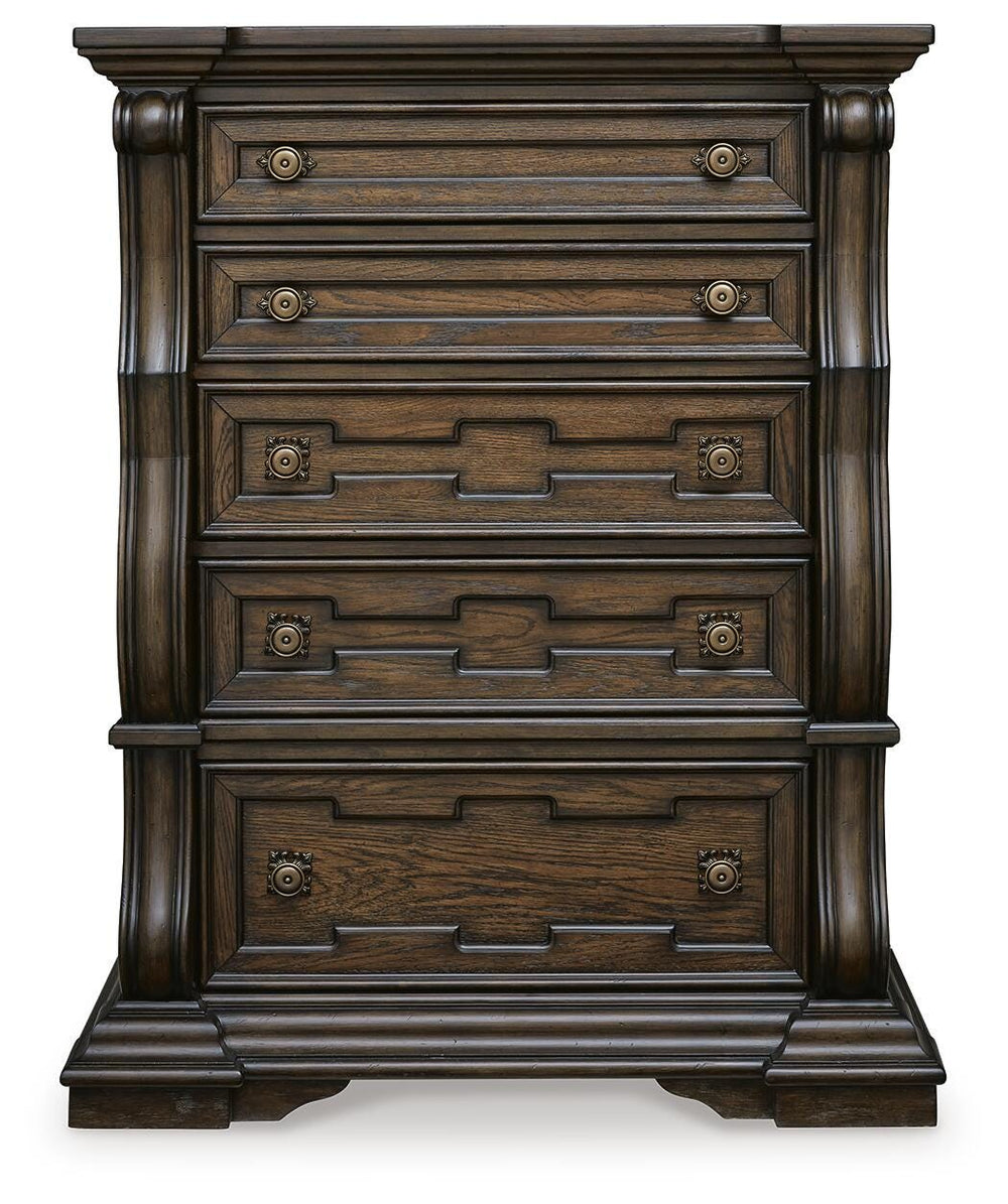 Maylee Chest of Drawers - Dark Brown (4)
