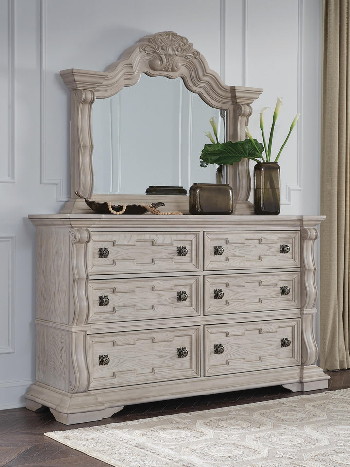 Bruchandi Dresser and Mirror - Gray (2)