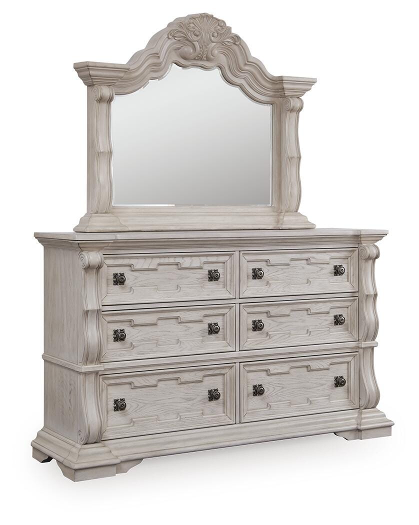 Bruchandi Dresser and Mirror - Gray (1)