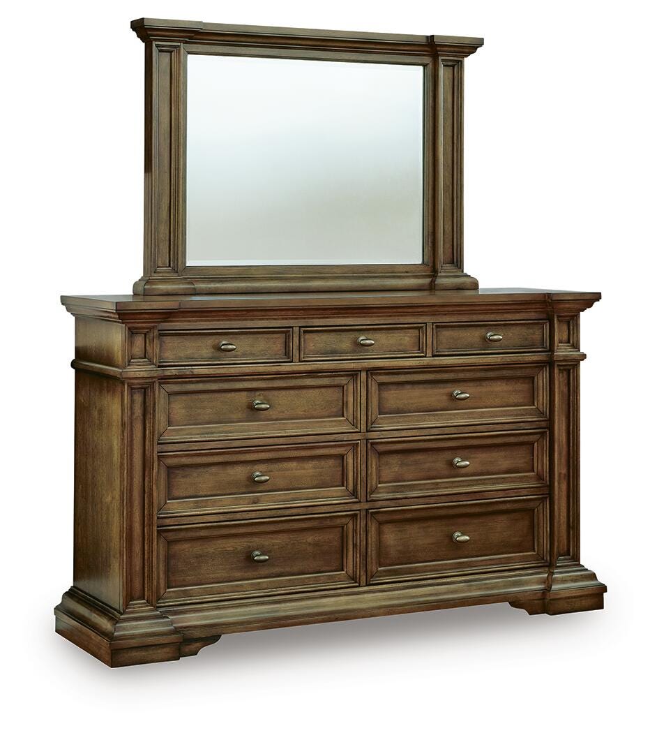 Frantanna Dresser and Mirror - Dark Brown (1)