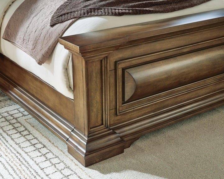 Frantanna King Panel Bed - Dark Brown (7)