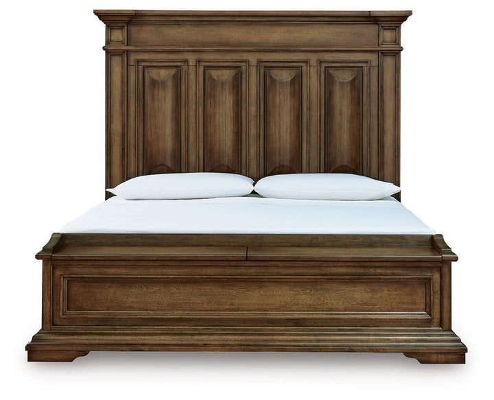 Frantanna King Panel Storage Bed - Dark Brown (5)