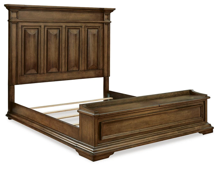 Frantanna California King Panel Storage Bed - Dark Brown (4)