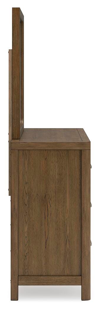 Cabalynn Dresser and Mirror - Light Brown (8)