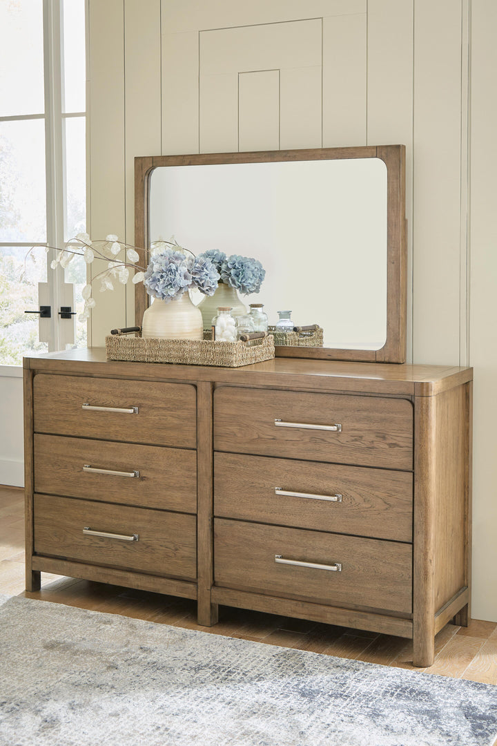 Cabalynn Dresser and Mirror - Light Brown (2)