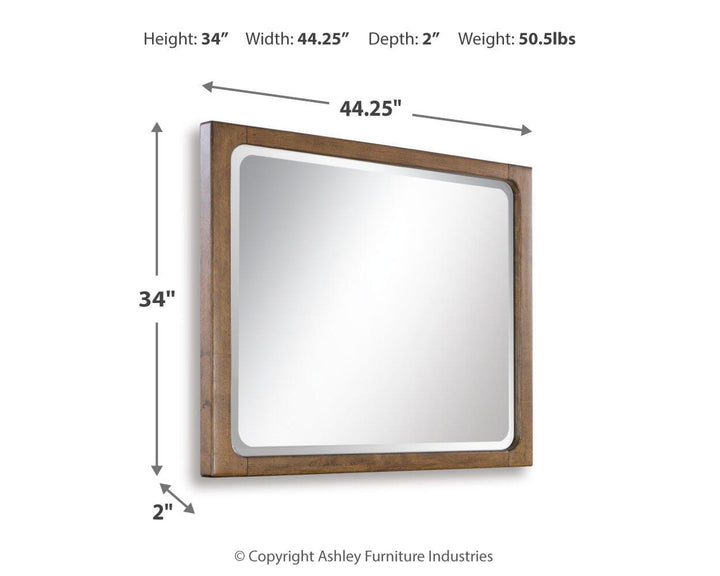Cabalynn Bedroom Mirror - Light Brown (4)