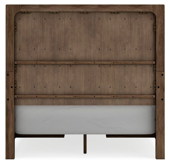 Cabalynn Queen Panel Bed with Storage - Light Brown (7)